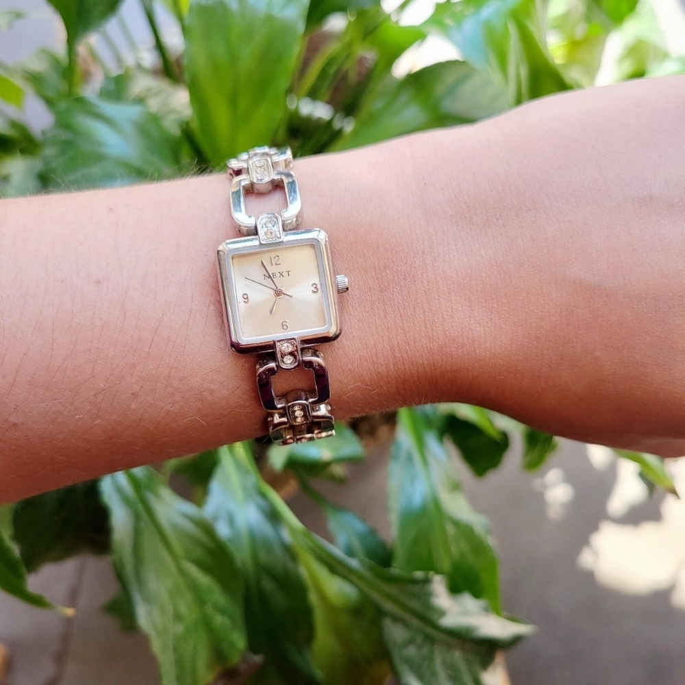 Next Rhinestone Quartz Square Watch - Picture 2 of 8